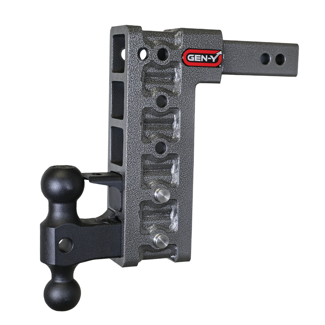 Gen-Y | Mega Duty 2in Shank | 10in Drop 2K TW 16K Hitch with GH-051 Dual-Ball-GH-032 Pintle Lock