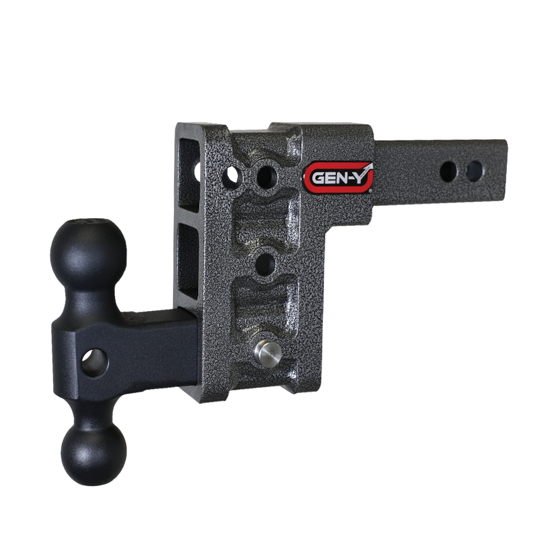 Gen-Y | Mega Duty 2in Shank | 5in Drop 1500lb TW 10K Hitch with GH-031 Dual-Ball