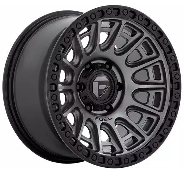 Fuel Offroad Wheels Cycle D835 Matte Gunmetal With Black Ring 17x8.5 25mm Offset 6x139.7 (6x5.5)