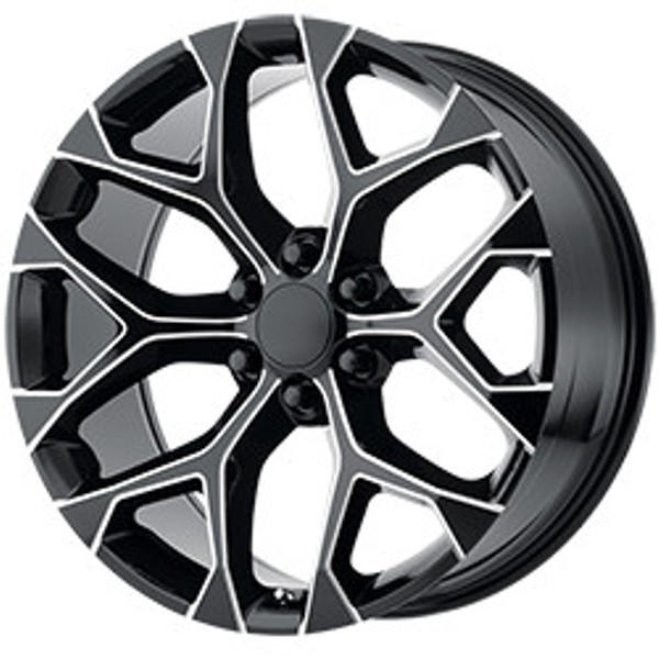 Performance Replicas Wheels PR176 Gloss Black Milled 26x10 24mm Offset 6x139.7 (6x5.5)