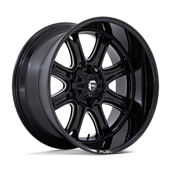 Fuel Offroad Wheels Darkstar FC853 Gloss Black Milled 20x9 1mm Offset 5x139.7 (5x5.5),5x150