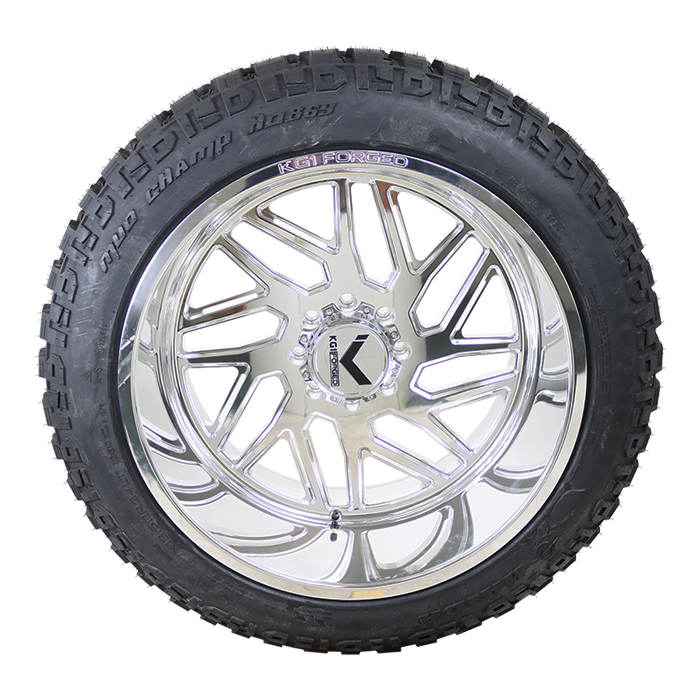 KG1 Forged YAZ Polished Haida Mud Champ HD869 M/T