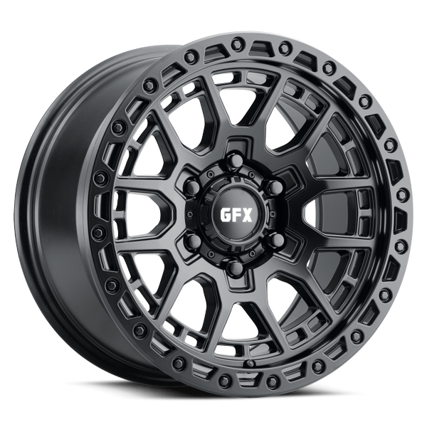 G-FX Wheels TR25 Matte Black 17x9 12mm Offset 6x135