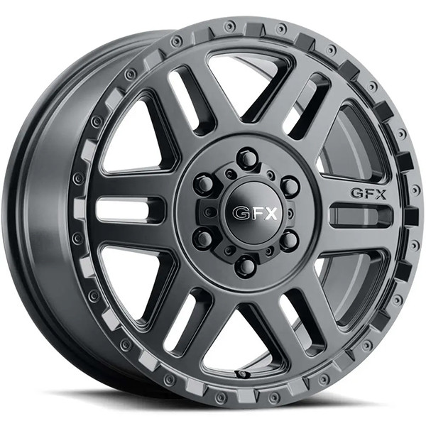 G-FX Wheels MV2 Matte Black 17x8 40mm Offset 6x130