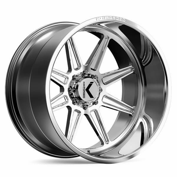 KG1 Forged Wheels Scuffle KC018 Polished 26x16 -101mm Offset 8x170