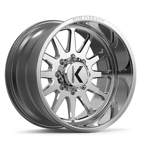 KG1 Forged Wheels Clockwork KT005 Polished Milled 22x12 -44mm Offset 6x135