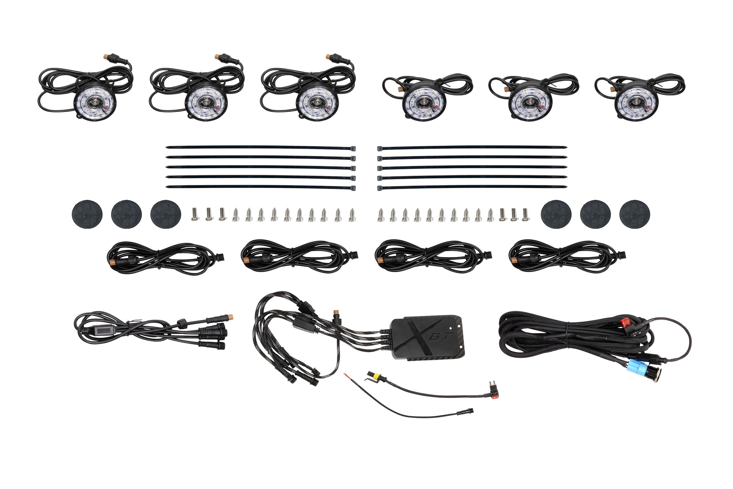 Morimoto | Rock Light Kit: Color | Changing RGB (6 pc)