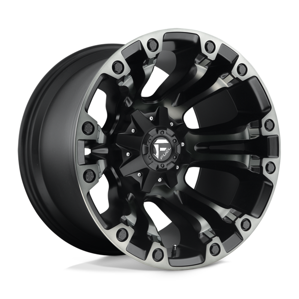 Fuel Offroad Wheels Vapor D851 Matte Black Gray Tint 17x9 1mm Offset 6x135,6x139.7 (6x5.5)