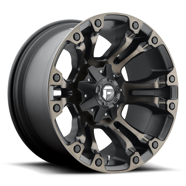 Fuel Offroad Wheels Vapor D569 Matte Black w/ Double Dark Tint 20x9 20mm Offset 8x170