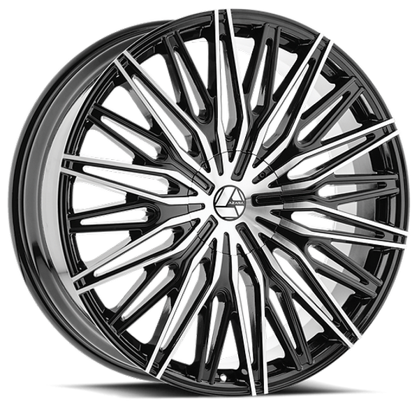 Azara Wheels AZA-522 Gloss Black Machined 24x9 25mm Offset 6x135,6x139.7 (6x5.5)