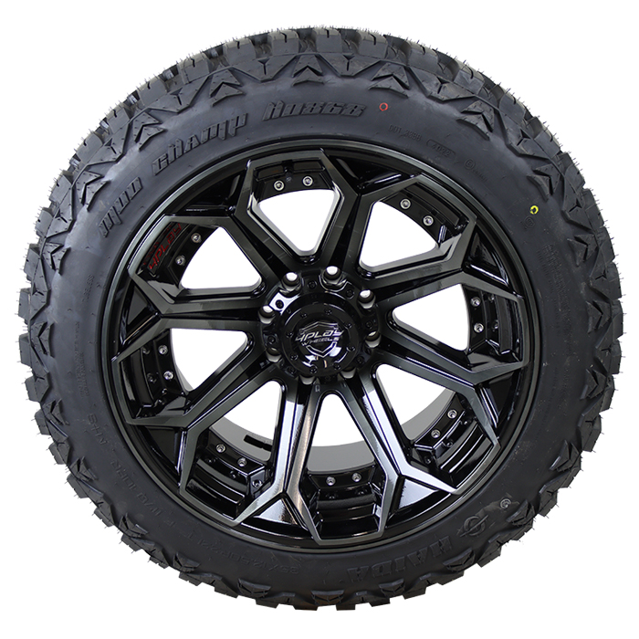 4Play 4P80R Brushed Black Haida HD868 M/T