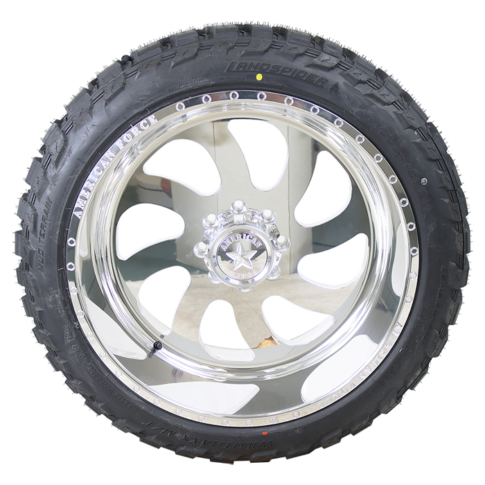 American Force 76 Blade Polished Landspider Wildtraxx M/T