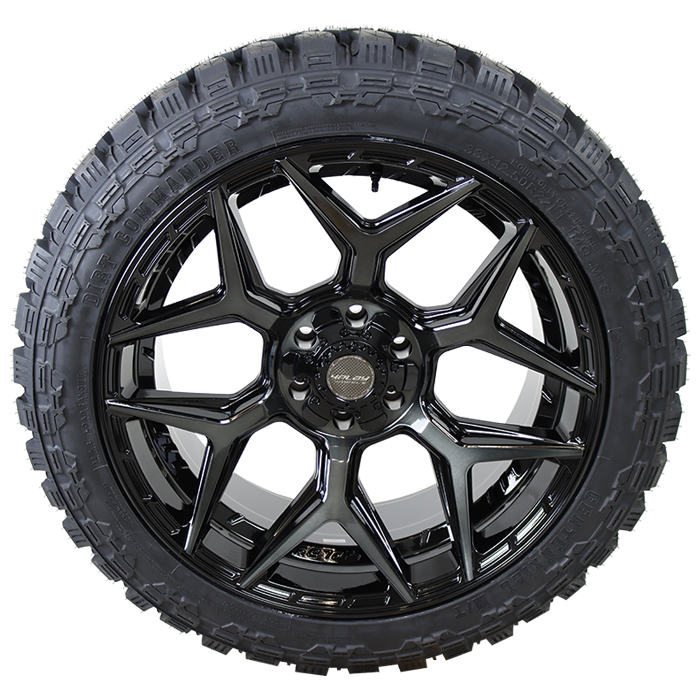 4Play 4P06 Brushed Black Dirt Commander M/T