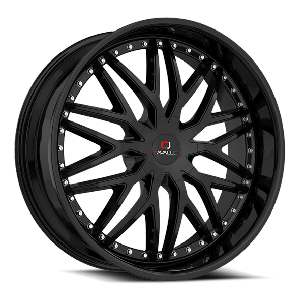 Cavallo Wheels CLV-46 Gloss Black 24x9 25mm Offset 6x135,6x139.7 (6x5.5)
