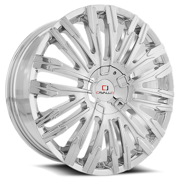 Cavallo Wheels CLV-28 Chrome 22x9.5 25mm Offset 6x135,6x139.7 (6x5.5)