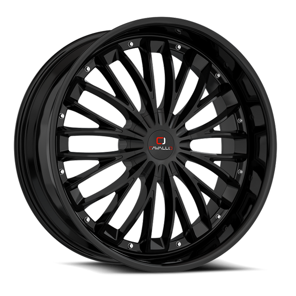 Cavallo Wheels CLV-42 Gloss Black 22x9.5 25mm Offset 6x135,6x139.7 (6x5.5)