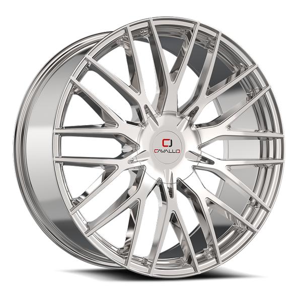 Cavallo Wheels CLV-45 Chrome 24x9 25mm Offset 6x135,6x139.7 (6x5.5)