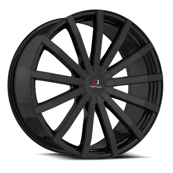 Cavallo Wheels CLV-52 Gloss Black 26x9.5 25mm Offset 6x135,6x139.7 (6x5.5)