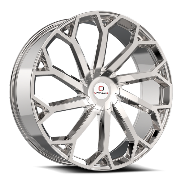 Cavallo Wheels CLV-51 Chrome 22x9.5 25mm Offset 6x135,6x139.7 (6x5.5)