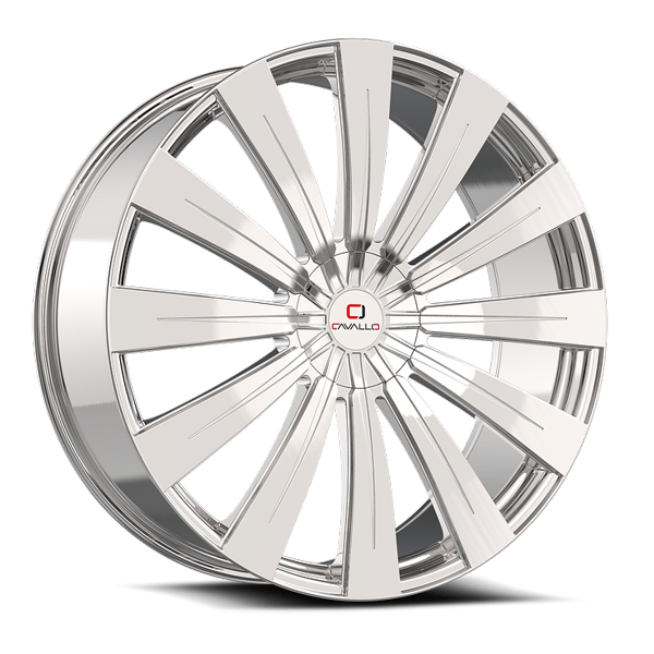 Cavallo Wheels CLV-49 Chrome 22x9.5 25mm Offset 6x135,6x139.7 (6x5.5)