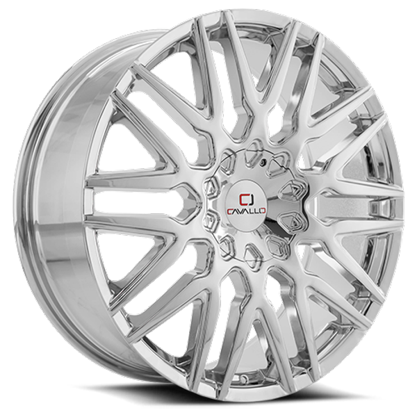 Cavallo Wheels CLV-24 Chrome 22x9.5 25mm Offset 6x135,6x139.7 (6x5.5)