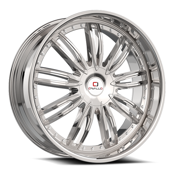 Cavallo Wheels CLV-54 Chrome 24x9 25mm Offset 6x135,6x139.7 (6x5.5)