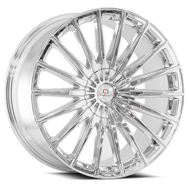 Cavallo Wheels CLV-34 Chrome 22x9.5 25mm Offset 6x135,6x139.7 (6x5.5)