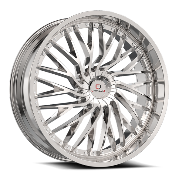 Cavallo Wheels CLV-43 Chrome 26x9.5 25mm Offset 6x135,6x139.7 (6x5.5)