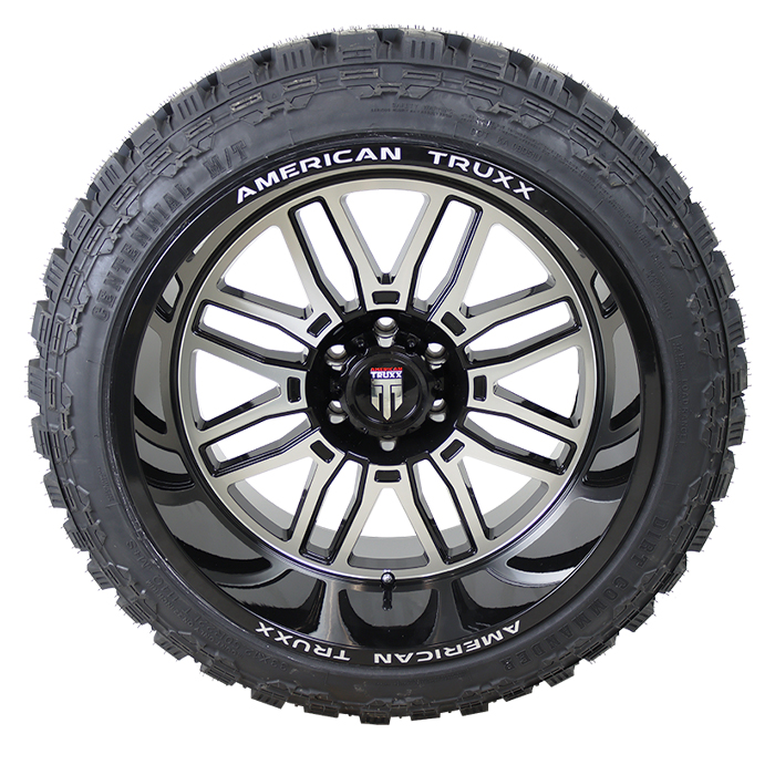 American Truxx Restless Black Machined Dirt Commander M/T