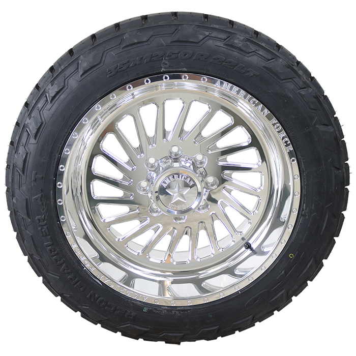 American Force N02 Sabre Polished Nitto Recon Grappler A/T