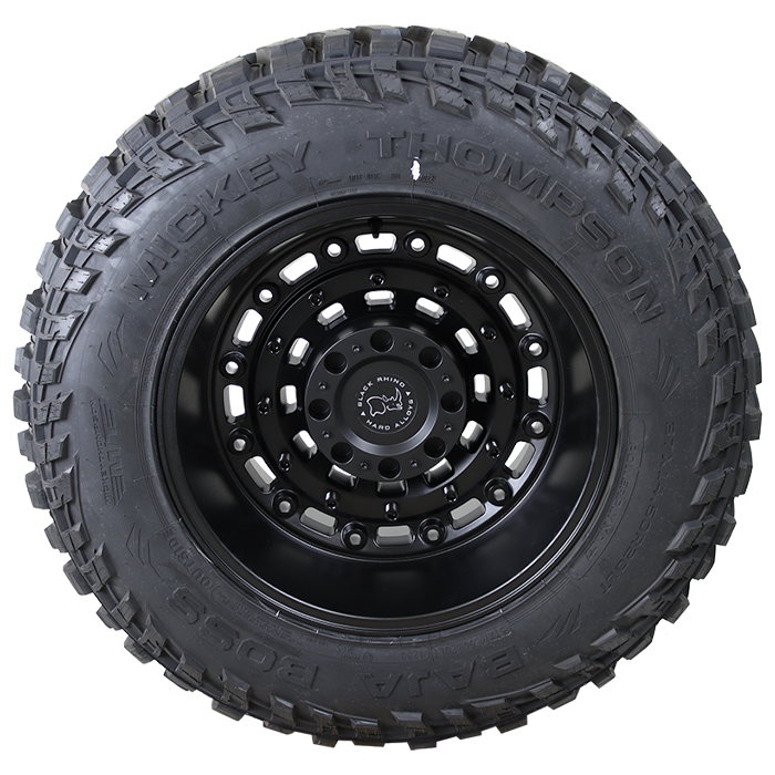 Black Rhino Arsenal Matte Black Mickey Thompson Baja Boss M/T