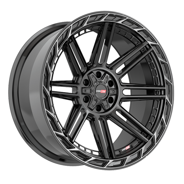 Vortek Offroad Wheels VRP-501 Gloss Black Diamond Cut Ring with Dark Tint 20x10 -18mm Offset 6x135,6x139.7 (6x5.5)