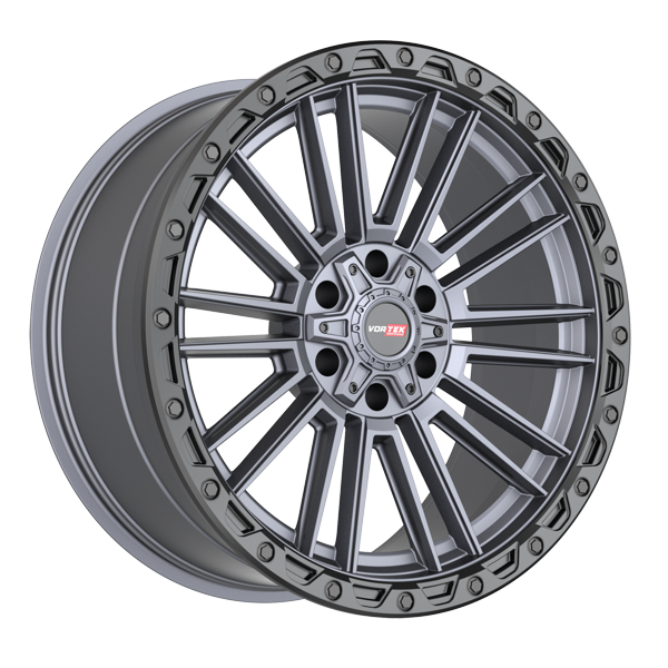 Vortek Offroad Wheels VRT-604 Matte Titanium with Black Bead Ring 20x9.5 -18mm Offset 6x135,6x139.7 (6x5.5)