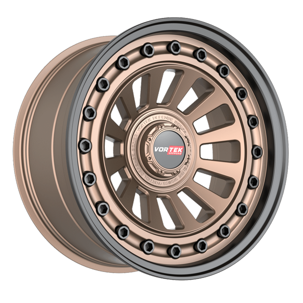 Vortek Offroad Wheels VRD-702 Matte Bronze with Black Bolts Lip 18x9 -12mm Offset 5x127 (5x5),5x139.7 (5x5.5)