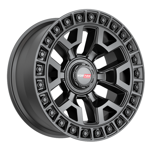 Vortek Offroad Wheels VRD-704 Matte Black 17x9 12mm Offset 6x114.3 (6x4.5),6x139.7 (6x5.5)