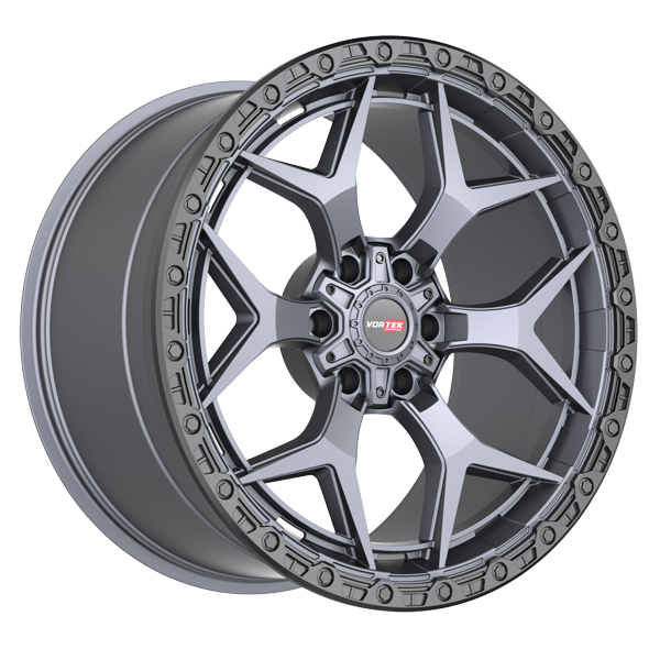 Vortek Offroad Wheels VRT-603 Matte Titanium with Black Bead Ring 18x9 0mm Offset 6x135,6x139.7 (6x5.5)