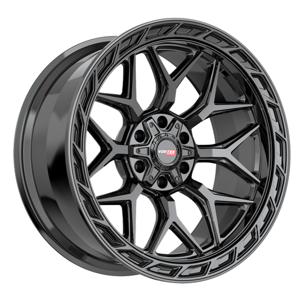 Vortek Offroad Wheels VRP-504 Gloss Black 22x10 -18mm Offset 5x127 (5x5),5x139.7 (5x5.5)
