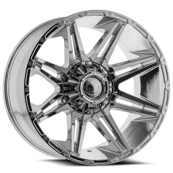XF Offroad Wheels XF-220 Chrome 22x10 -18mm Offset 8x165.1 (8x6.5),8x170