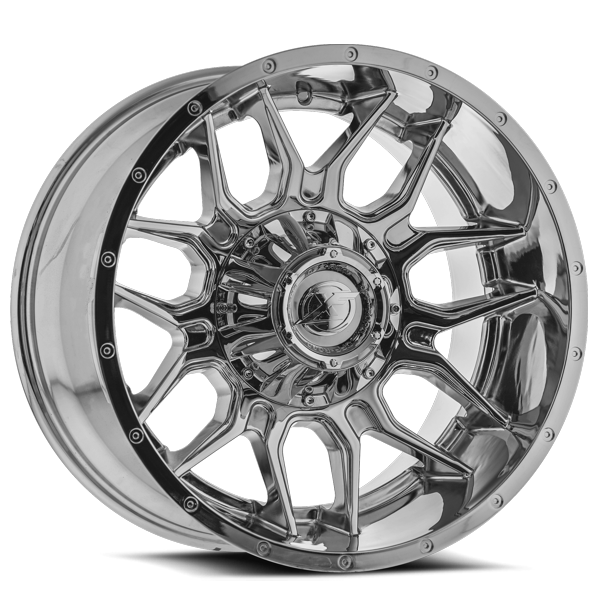 XF Offroad Wheels XF-222 Chrome 22x12 -44mm Offset 8x165.1 (8x6.5),8x170