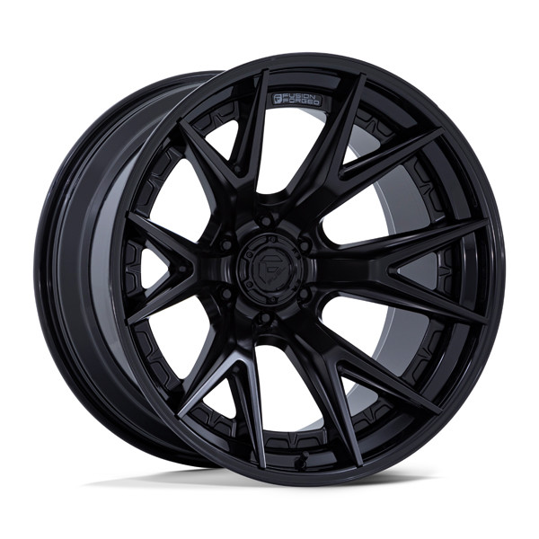 Fuel Offroad Wheels Catalyst FC402 Matte Black With Gloss Black Lip 20x9 1mm Offset 6x139.7 (6x5.5)