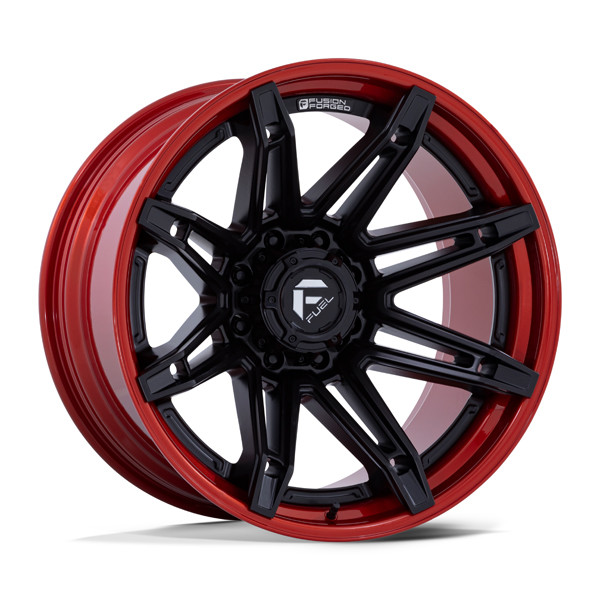 Fuel Offroad Wheels Brawl FC401 Matte Black With Candy Red Lip 22x12 -44mm Offset 6x135