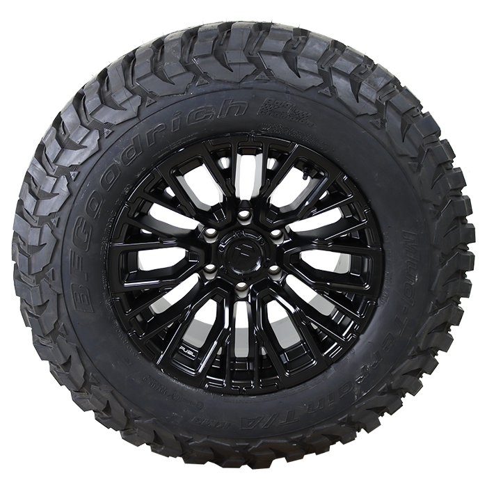 Fuel D847 Rebar Blackout BFGoodrich T/A KM3 M/T