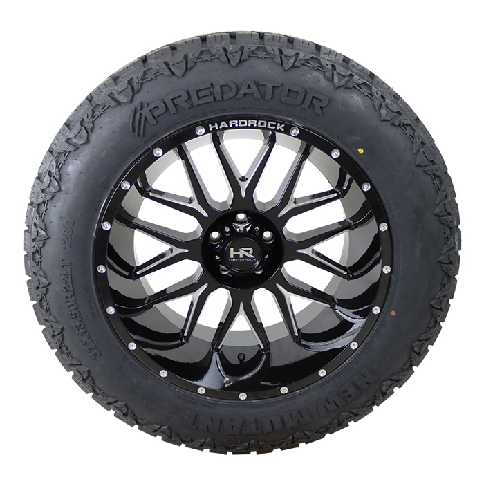 Hardrock Offroad H500 Affliction Xposed Gloss Black Milled Predator New Mutant X-AT