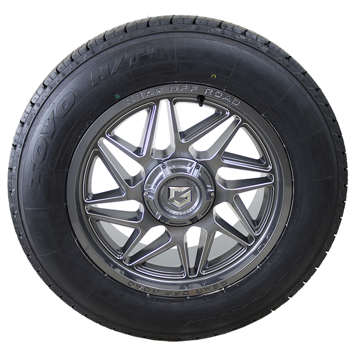 Gear Offroad 761GM Ratio Gray Milled Toyo Open Country H/T II