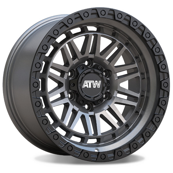 All Terrain Wheels Yukon Yukon Satin Gunmetal 17x9 -12mm Offset 5x127 (5x5) 2007-2026 Jeep Wrangler / Gladiator