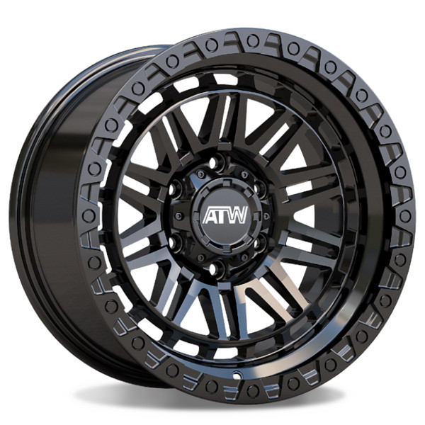 All Terrain Wheels Yukon Yukon All Satin Black 17x9 -12mm Offset 6x139.7 (6x5.5)