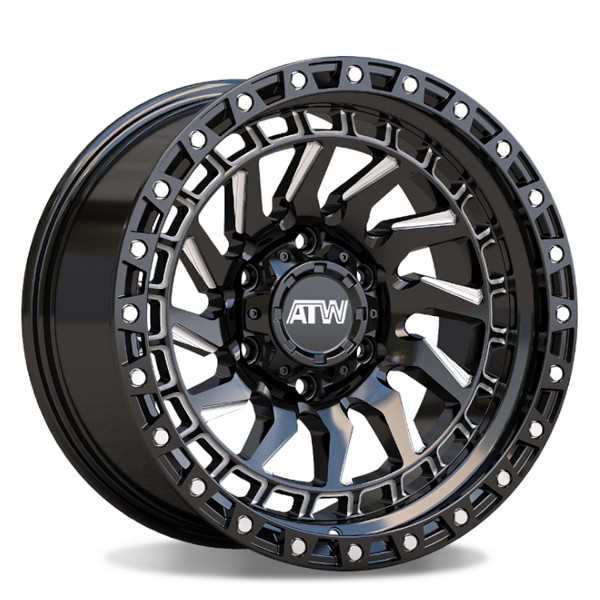 All Terrain Wheels Culebra Culebra Gloss Black Milled Spokes 17x9 0mm Offset 6x139.7 (6x5.5)