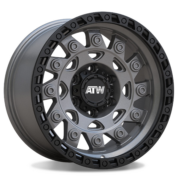 All Terrain Wheels Congo Congo Sand Gunmetal Black Lip 17x9 0mm Offset 6x139.7 (6x5.5)