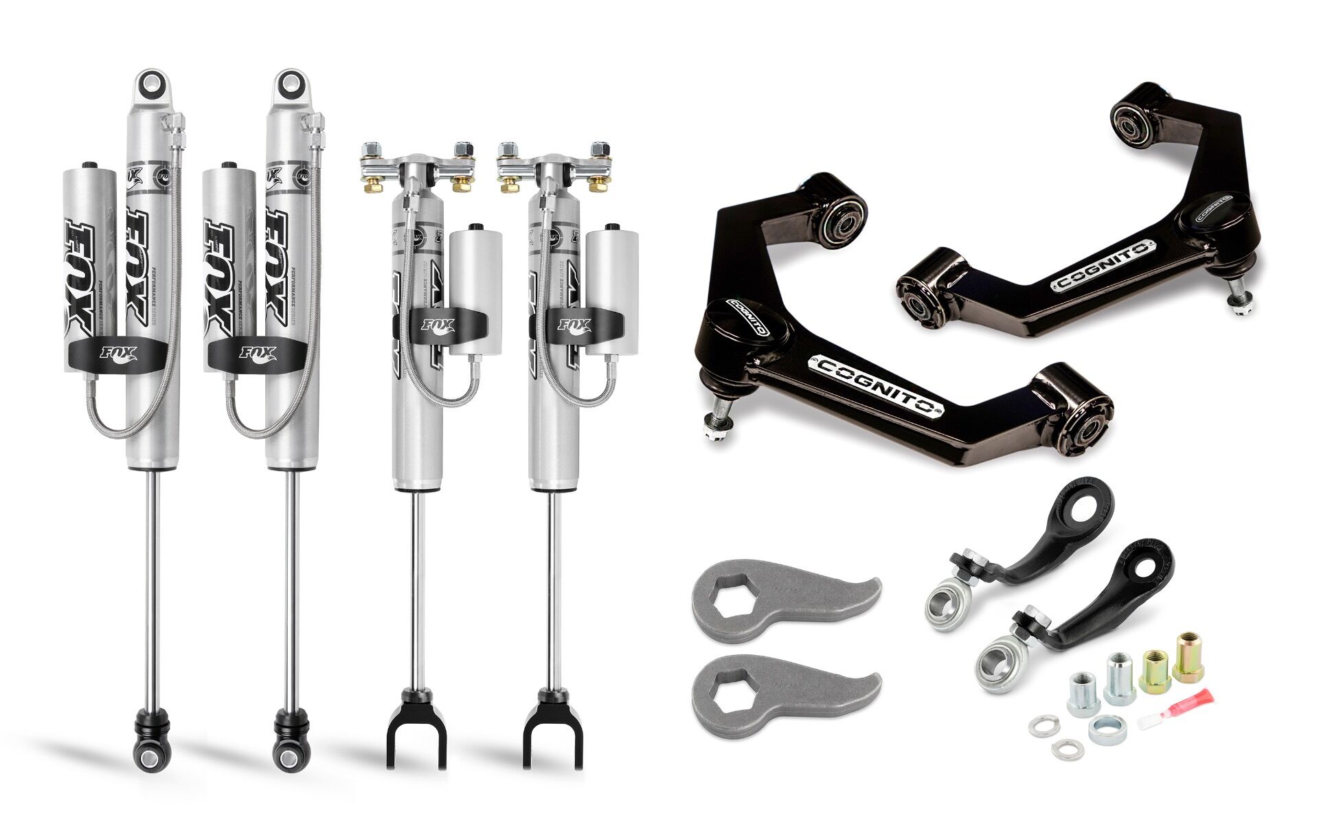 Cognito | 3-Inch Premier Leveling Kit with Fox PSRR | 2.0 Shocks for 20-24 Silverado/Sierra 2500/3500 2WD/4WD