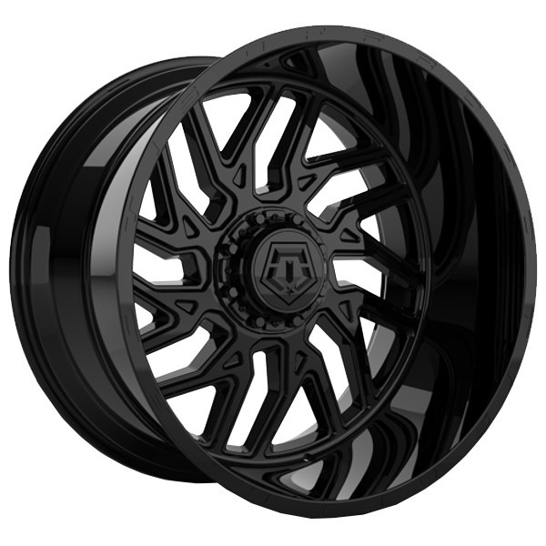 TIS Wheels 544GB Gloss Black with Milled Painted Lip 20x10 -25mm Offset 8x165.1 (8x6.5)